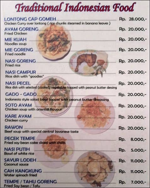 Warung Yogya Menu Menu For Warung Yogya Legian Bali Zomato Indonesia