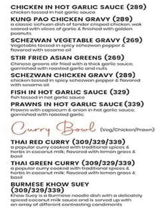 Hudson Chopsticks - Fresh Chinese menu