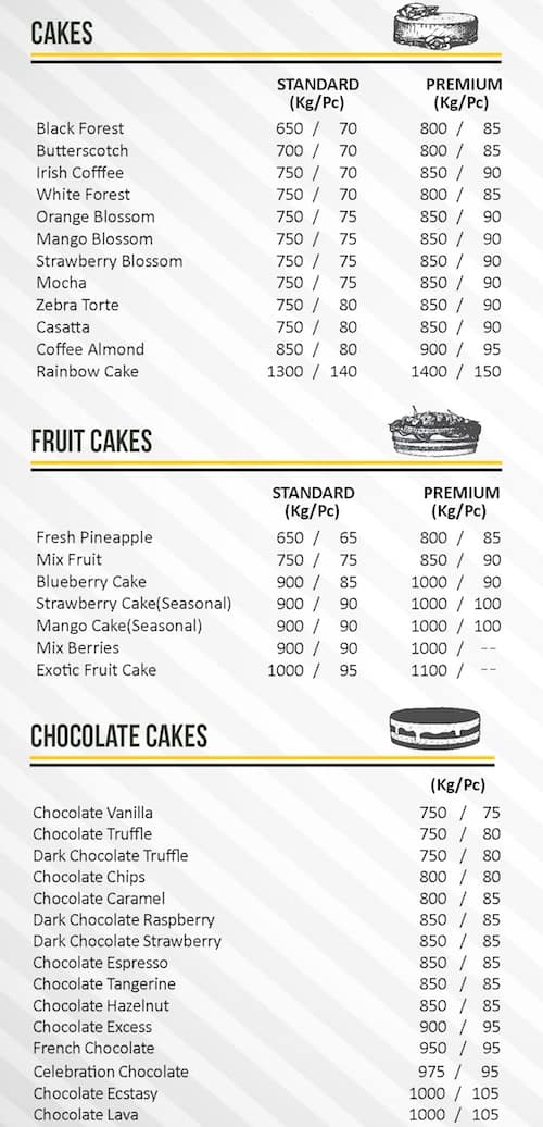 Front Street Bakery Menu, Menu for Front Street Bakery, Nerul, Navi