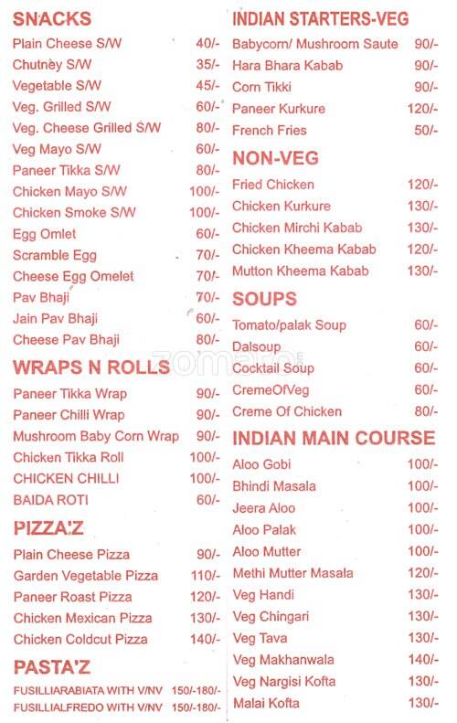 Menu at Indian Delight, Thane, Big Shopping Center