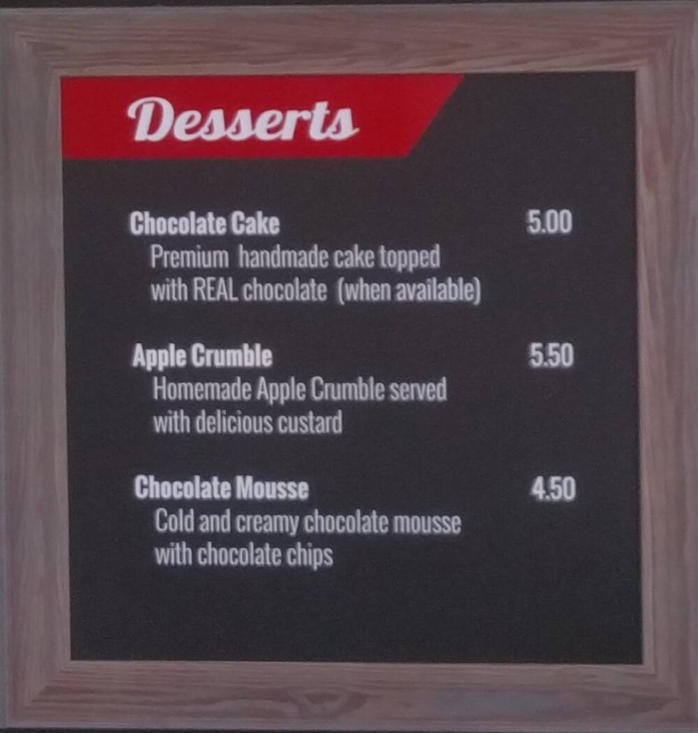 Menu at Rib n Roast restaurant, Silverdale