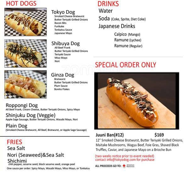 Food Truck Menu Board Hot Dog