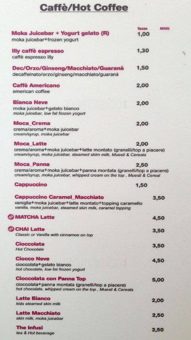 Menu di Juice Bar 