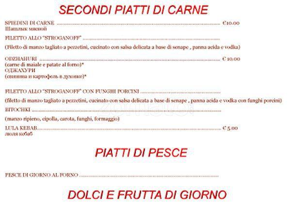 Menu di Russo Fortuna 