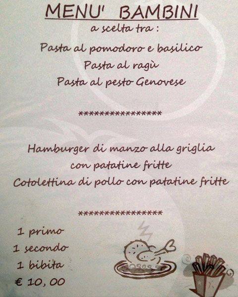 Menu di Non Solo Pizza 