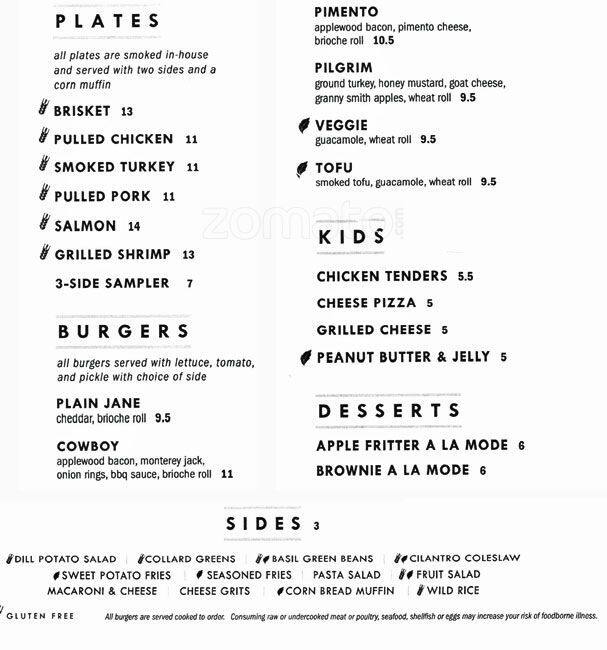 Menu at River’s Edge restaurant, Charlotte, Whitewater Center Pkwy