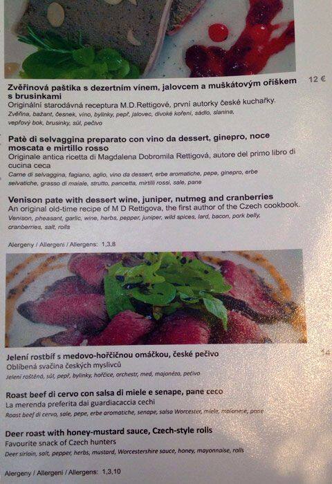 Menu di La Baita del Cacciatore 