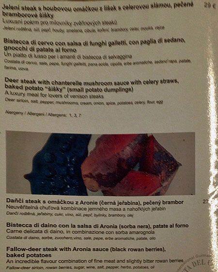 Menu di La Baita del Cacciatore 