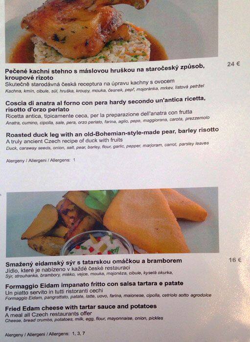 Menu di La Baita del Cacciatore 