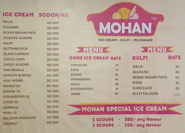 Mohan Ice Cream, JM Road, Pune