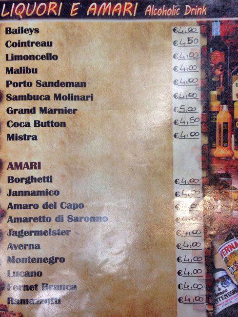 Menu di Grill & Caffé 