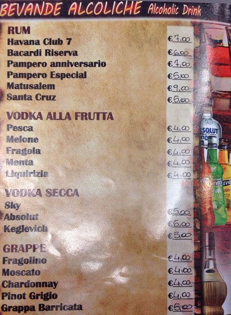 Menu di Grill & Caffé 