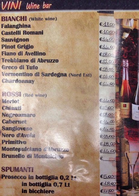 Menu di Grill & Caffé 