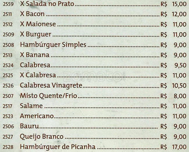 A Quinta do Marquês cardápio