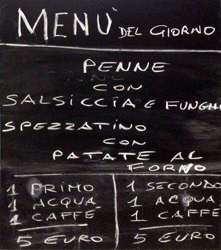 Menu di Archimede Cafè 