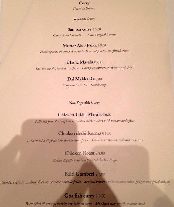 Menu di Tiger Tandoori 