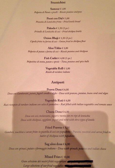 Menu di Tiger Tandoori 