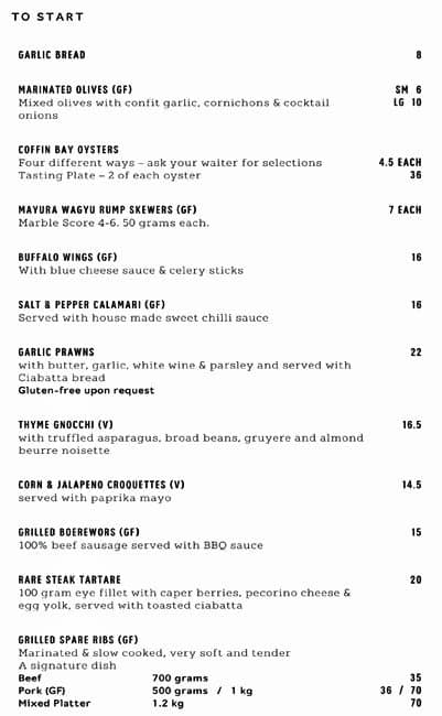 Rare Steakhouse Midtown Menu, Menu for Rare Steakhouse Midtown, Goldie ...