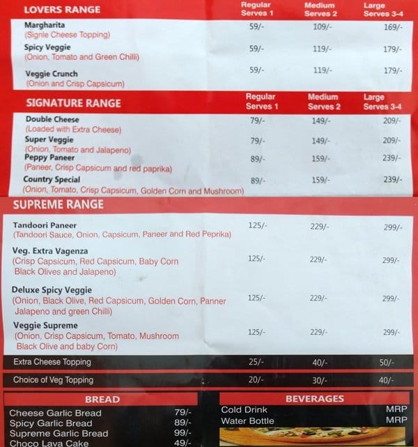 Pizza Plus Menu, Menu for Pizza Plus, Vasundhara, Ghaziabad Zomato