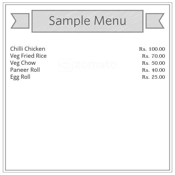 Chiku's Kitchen menu