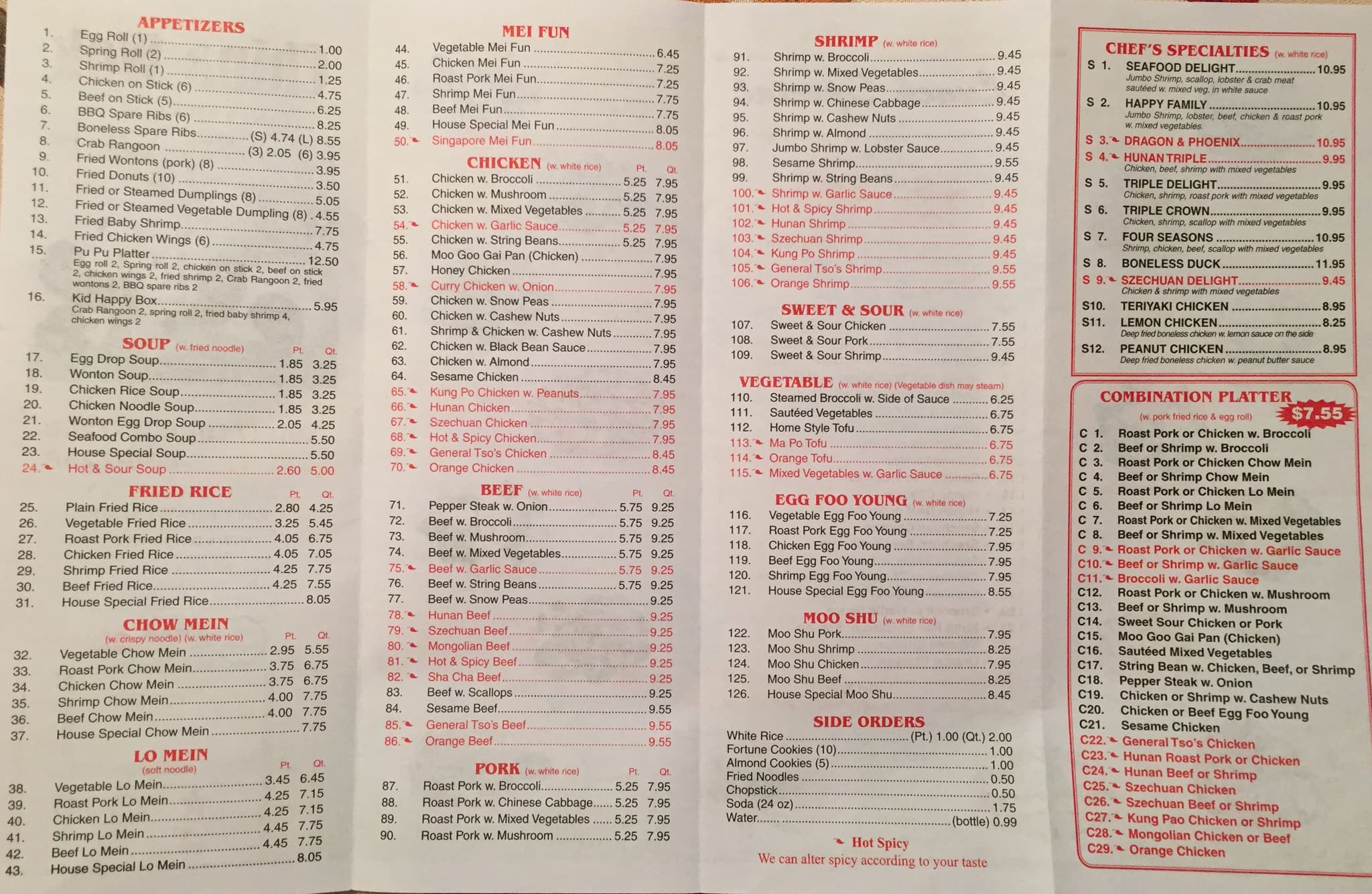 China Wok Menu, Menu for China Wok, Eau Claire, Eau Claire - Urbanspoon ...