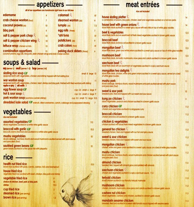 China City Menu, Menu for China City, Mill Creek, Mill Creek