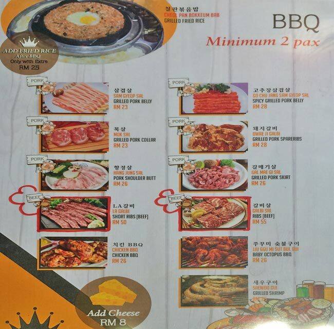 bop and gogi menu