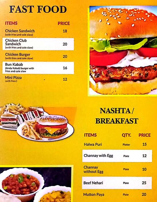 Menu of Soghaat Sweets Bakers & Restaurant, Al Hudaiba and Around, Dubai