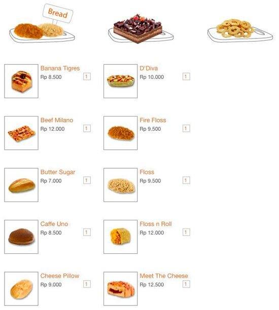 BreadTalk Menu, Menu for BreadTalk, Mangga Besar, Jakarta Zomato Indonesia