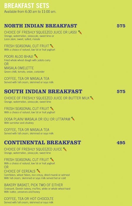 The Eatery Four Points By Sheraton Menu Zomato