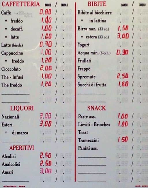 Menu di Golosità 