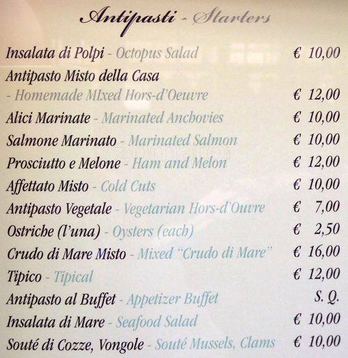 Menu Di Natale Sardo.Sapori Sardi A Roma Foto Del Menu Con Prezzi