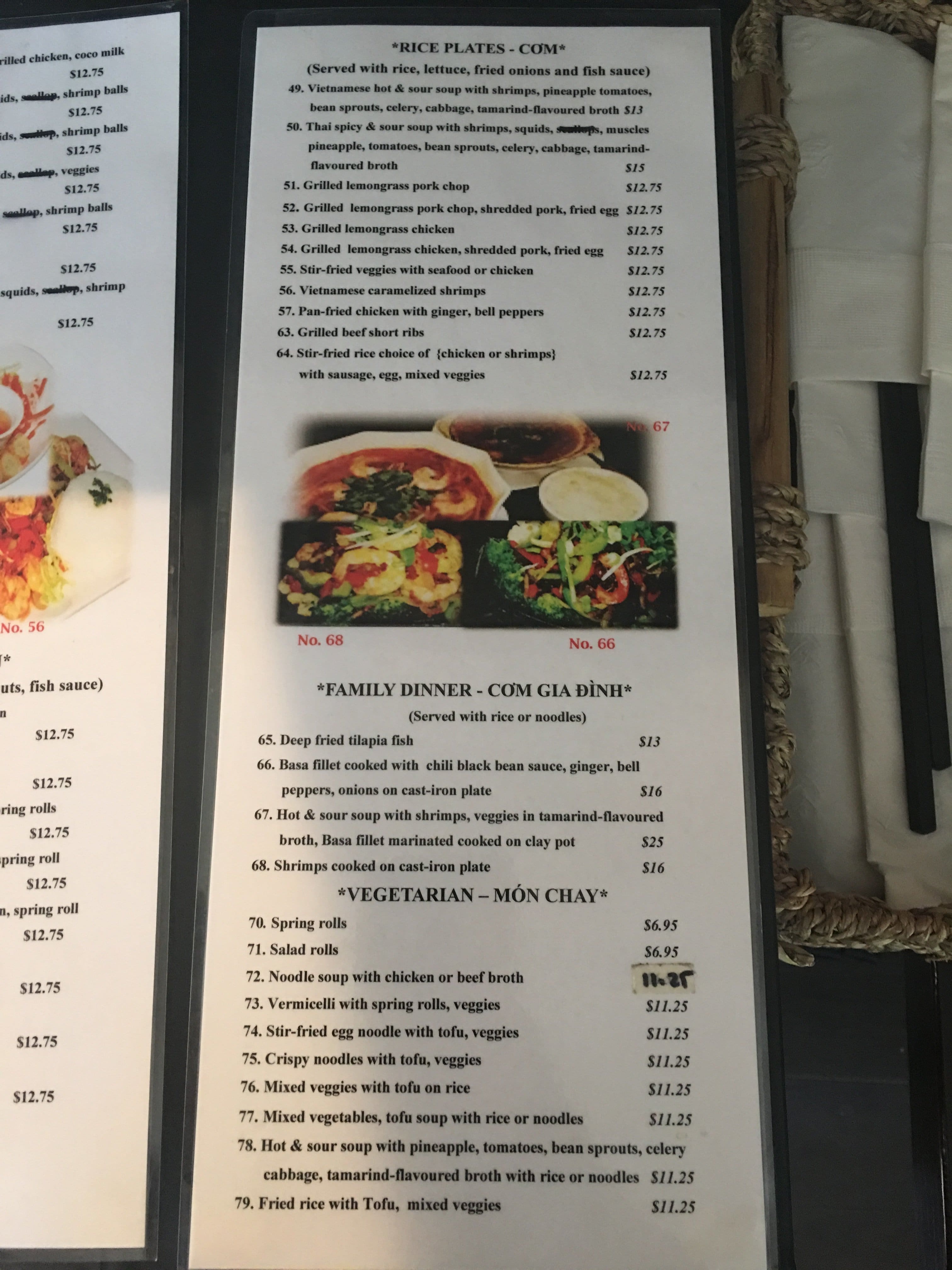 Menu at Green Leaf Bistro restaurant, Langford