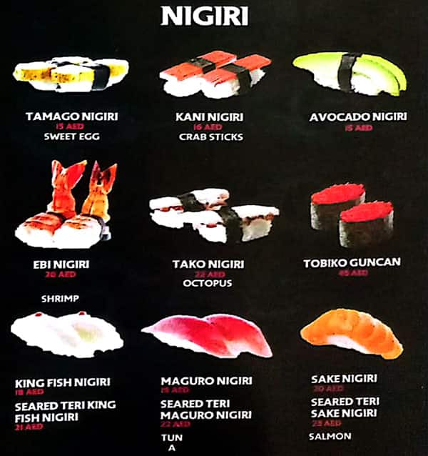 O deals sushi menu