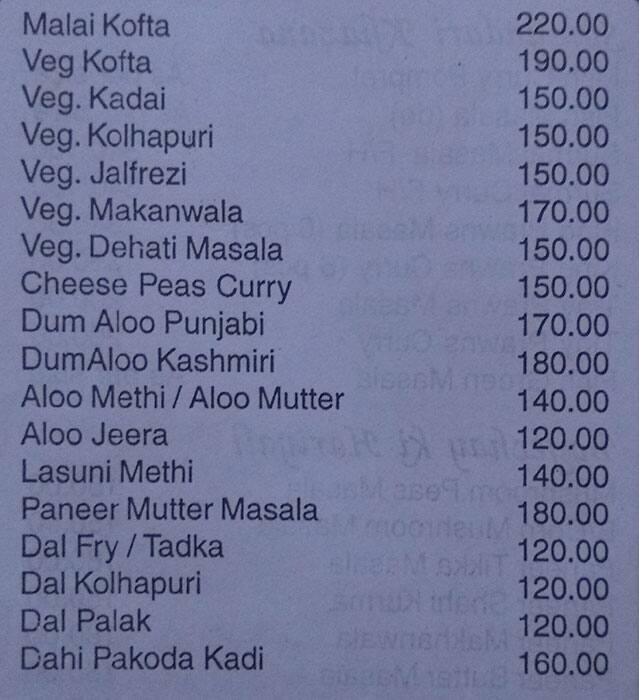 Relish Restaurant & Bar menu