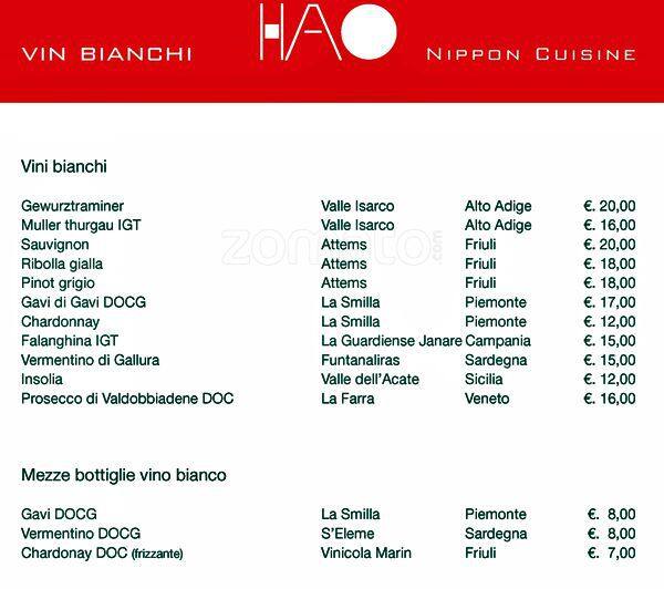 Menu di Hao 
