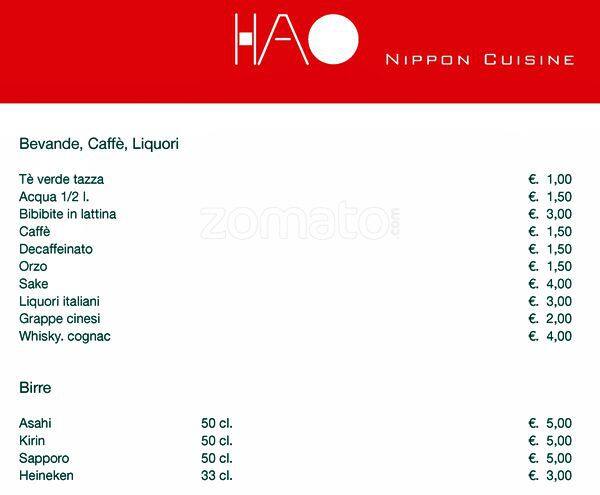 Menu di Hao 