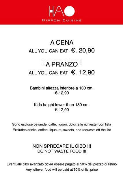 Menu di Hao 