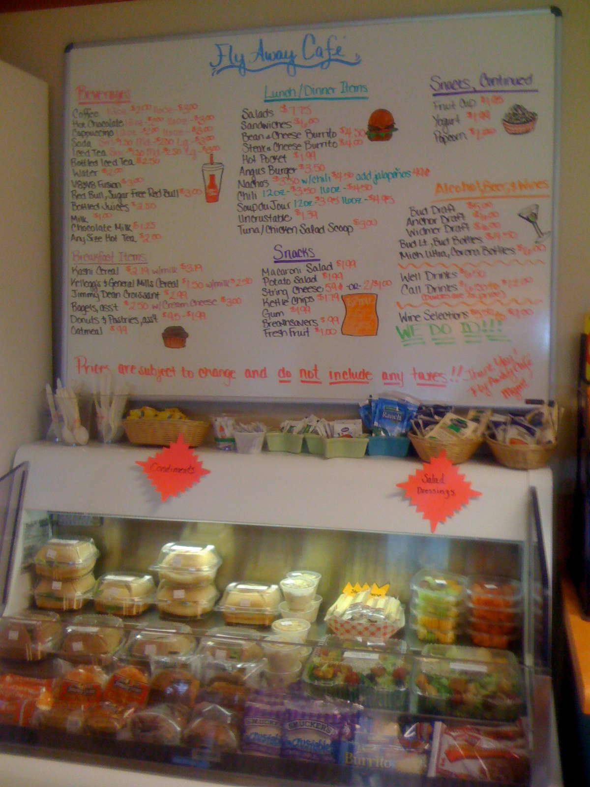 Fly Away Cafe & Coffee Shop Menu - Urbanspoon/Zomato