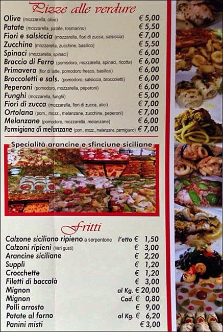 Menu di Il Veliero 