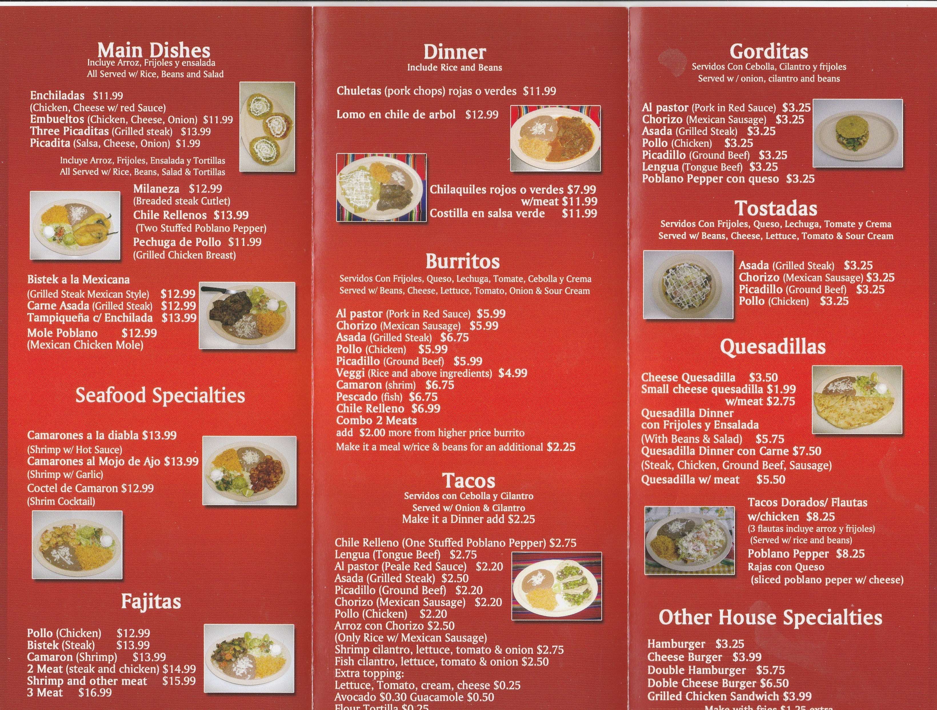 Taqueria Las Cumbres Menu Taqueria Las Cumbres Crystal Lake Crystal Lake Icin Menu