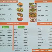 halis durum menu menu for halis durum cennet istanbul