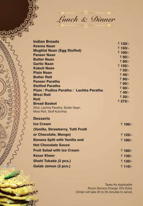 Salt - Pepper Restaurant menu