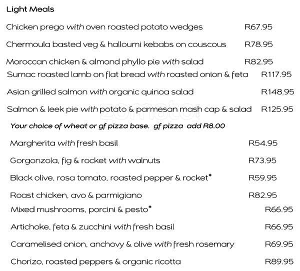 Gingko Menu, Menu for Gingko, Rosebank, Johannesburg - Zomato SA