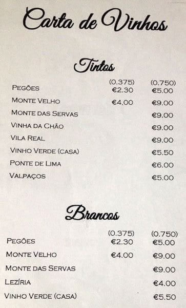 Casa De Pasto O João Menu Menu For Casa De Pasto O João