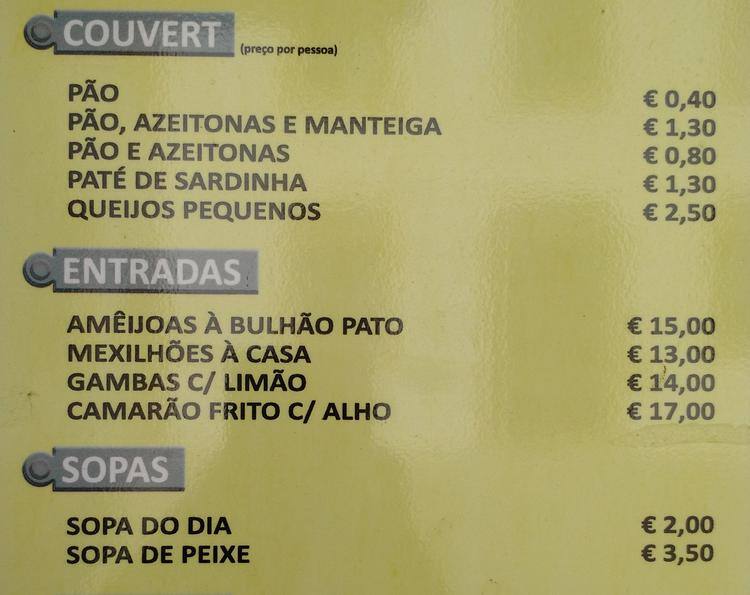Zuca Kitchen menu