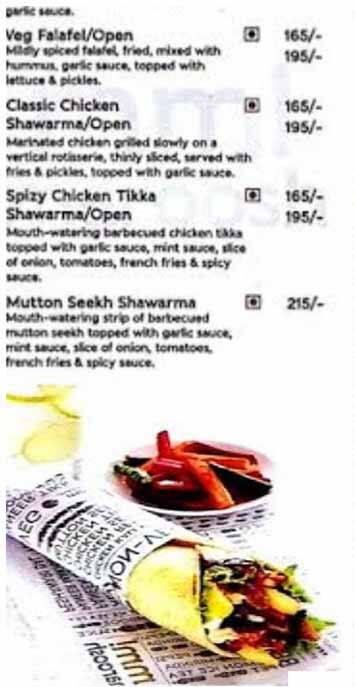 Maroosh menu