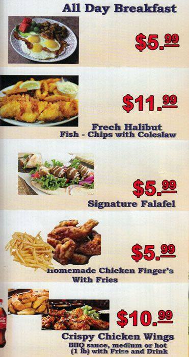 Big Bite menu