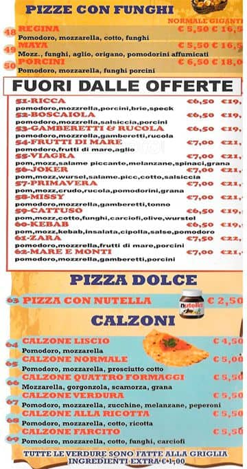 Menu di Joker 