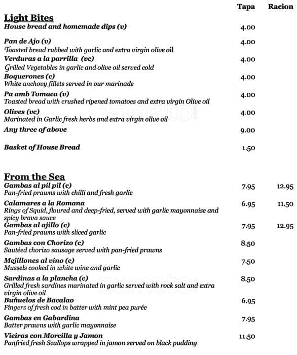 la bodega bangsar menu